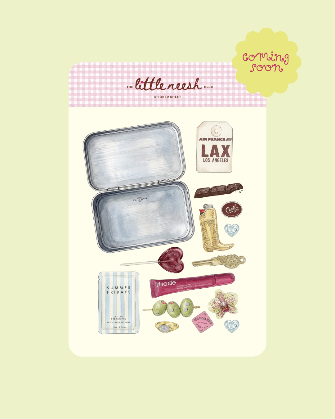 Travel Tin & Trinkets | Sticker Sheet