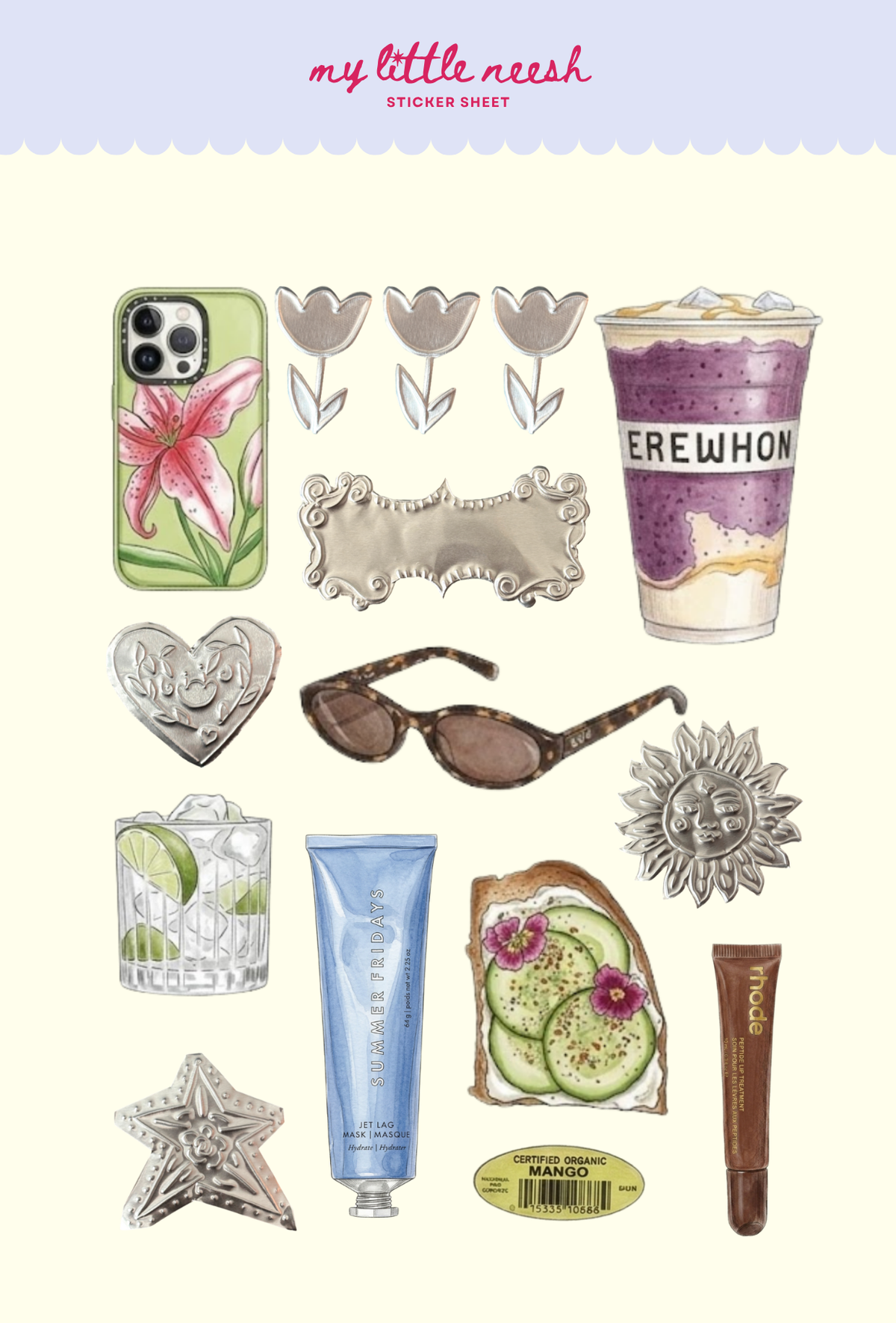 Mood Board Sticker Sheet