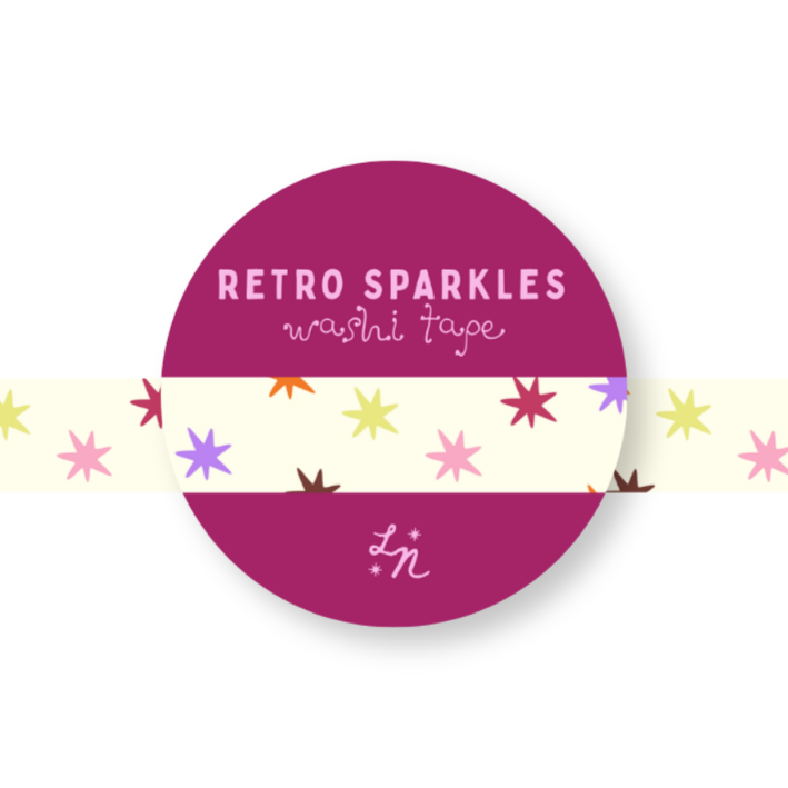 Retro Sparkles Washi Tape