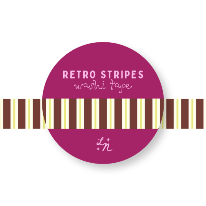 Retro Stripes Washi Tape