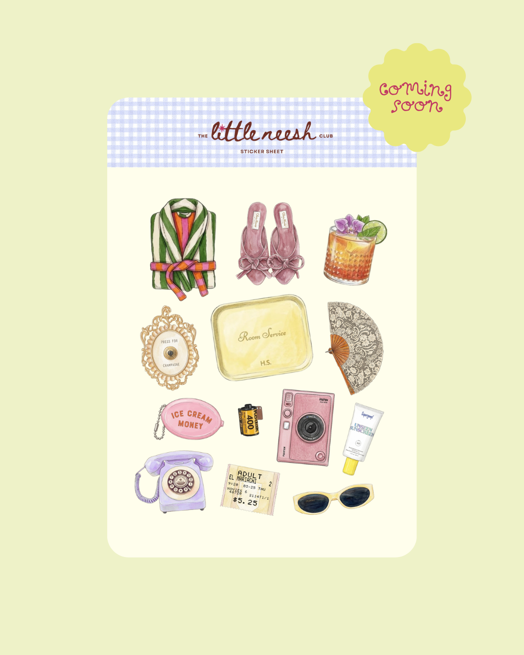 Hotel Vacay | Sticker Sheet