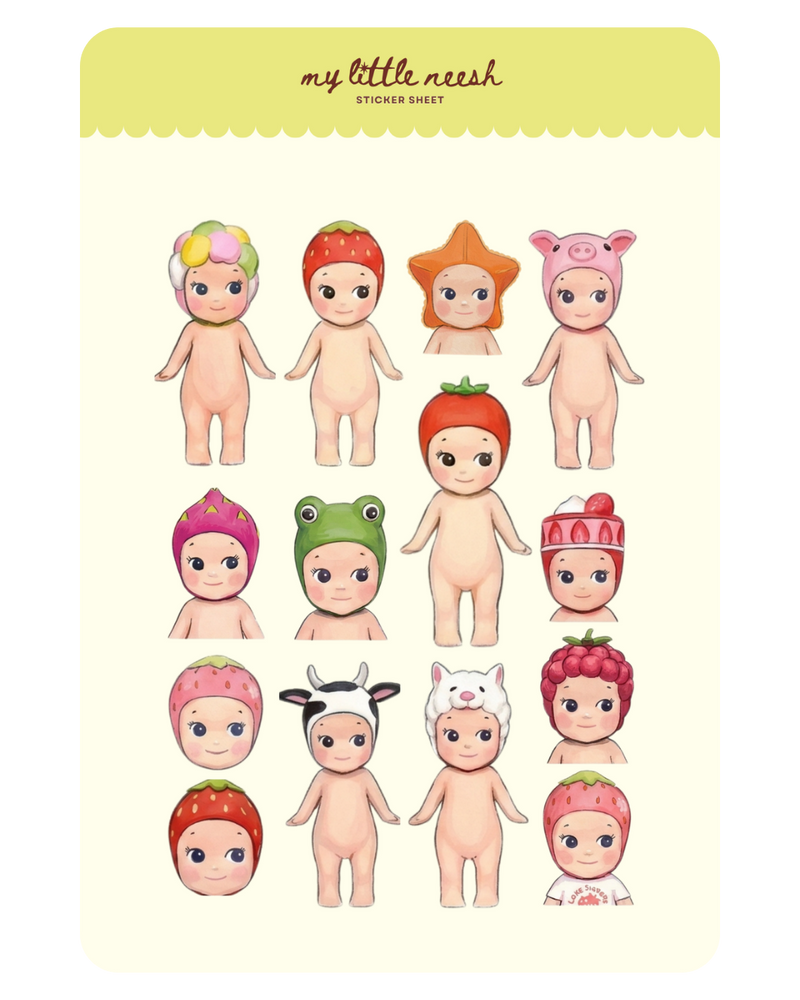 Sonny Girlies Sticker Sheet