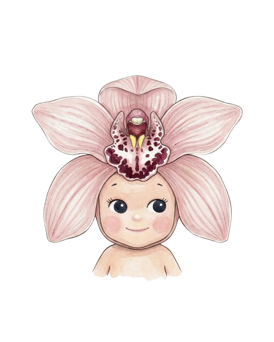 Pink Orchid Sonny Angel Single Sticker