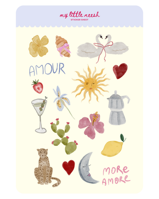 Amour Sticker Sheet