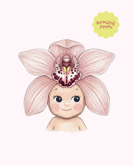 Pink Orchid Sonny Angel | Single Sticker