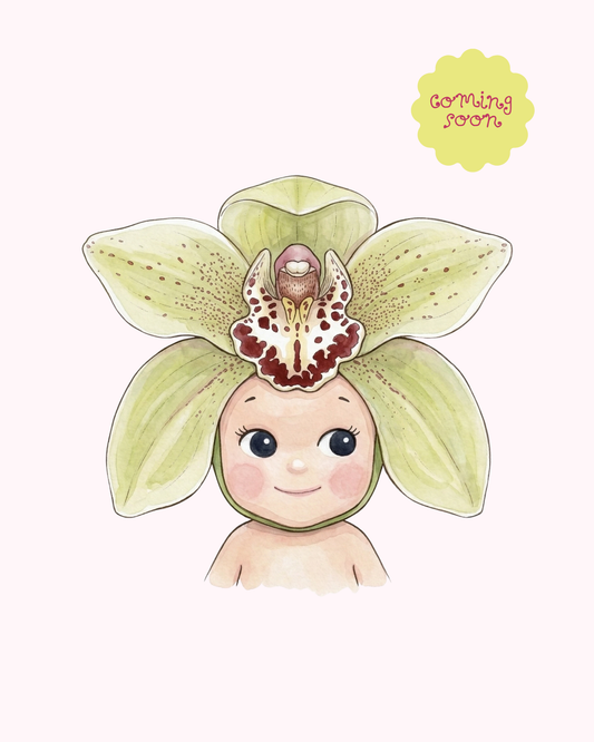 Green Orchid Sonny Angel | Single Sticker