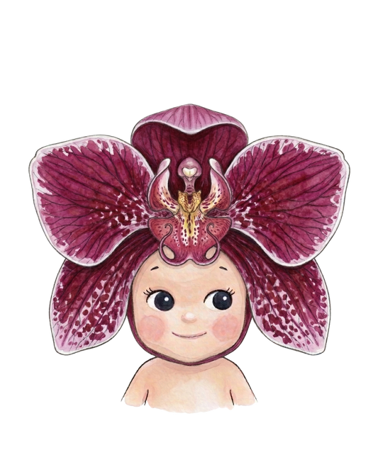 Magenta Orchid Sonny Angel Single Sticker