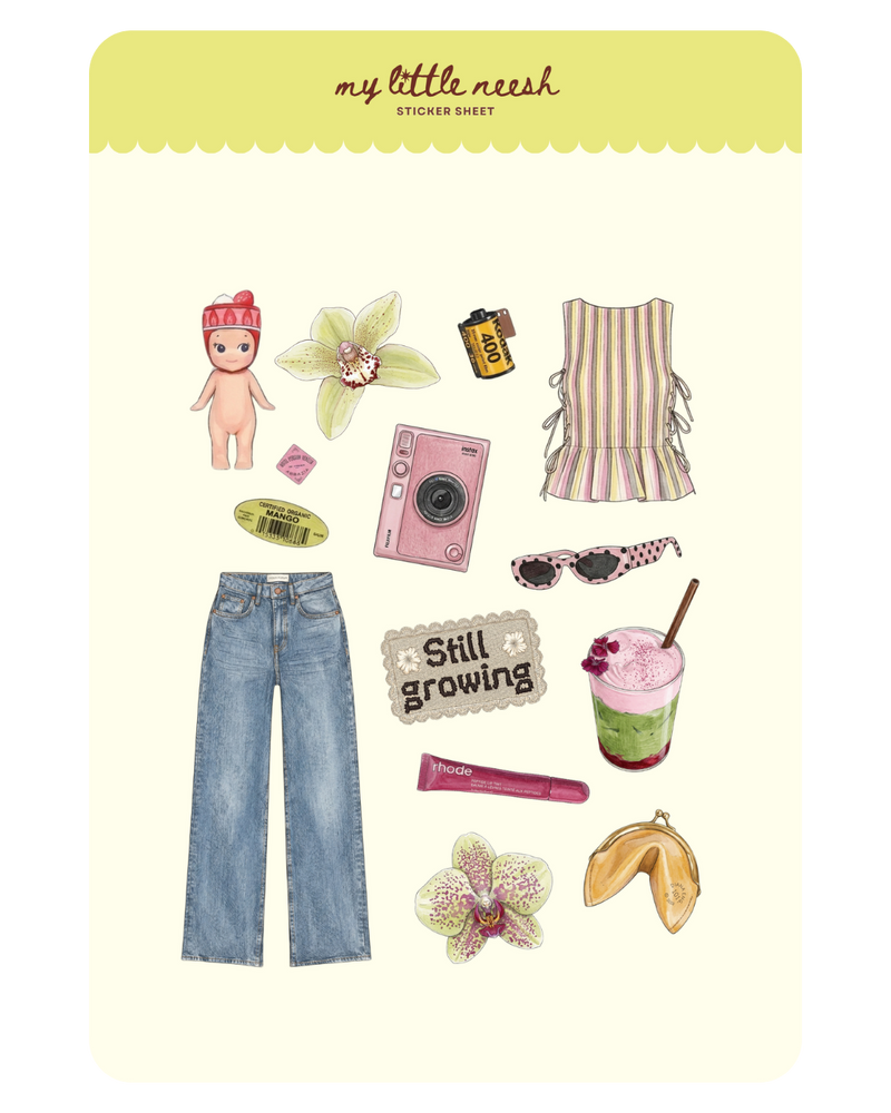 Downtown Girl Sticker Sheet