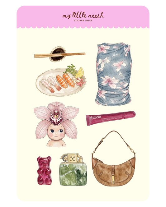 Sushi Date Sticker Sheet