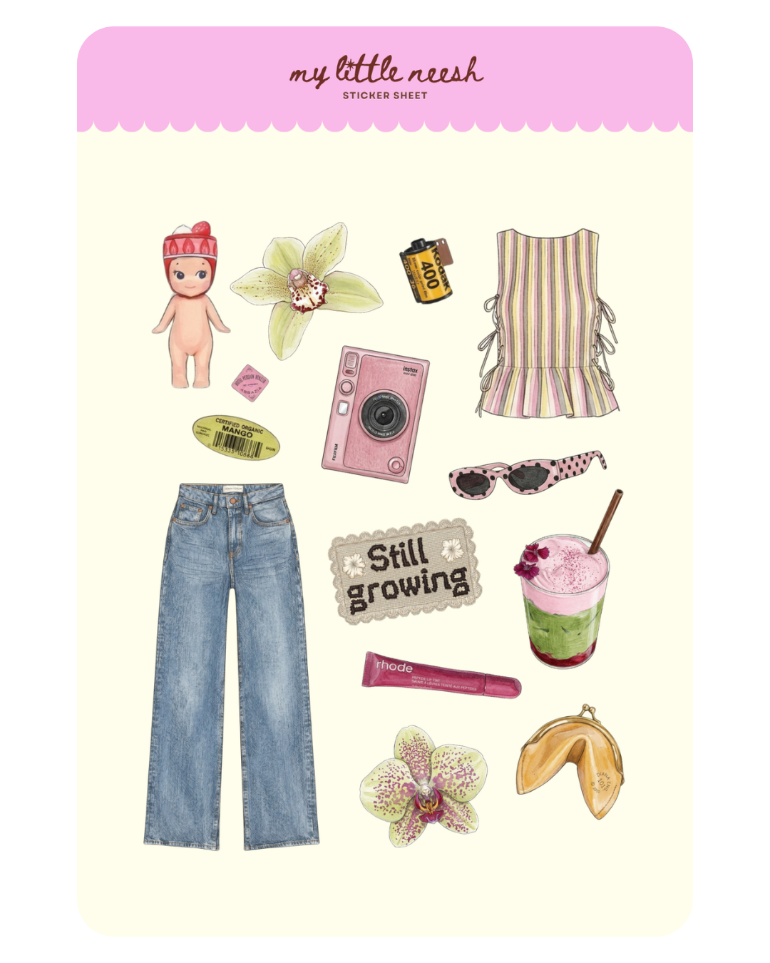 Downtown Girl Sticker Sheet