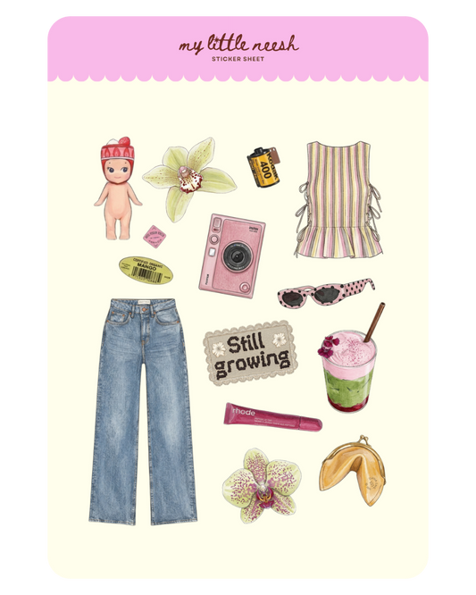 Downtown Girl Sticker Sheet