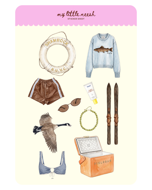 Lake Days Sticker Sheet