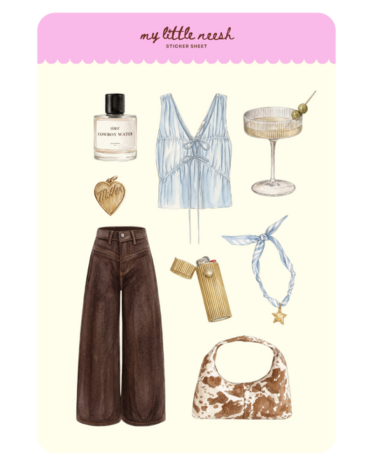 Coastal Cowgirl Sticker Sheet