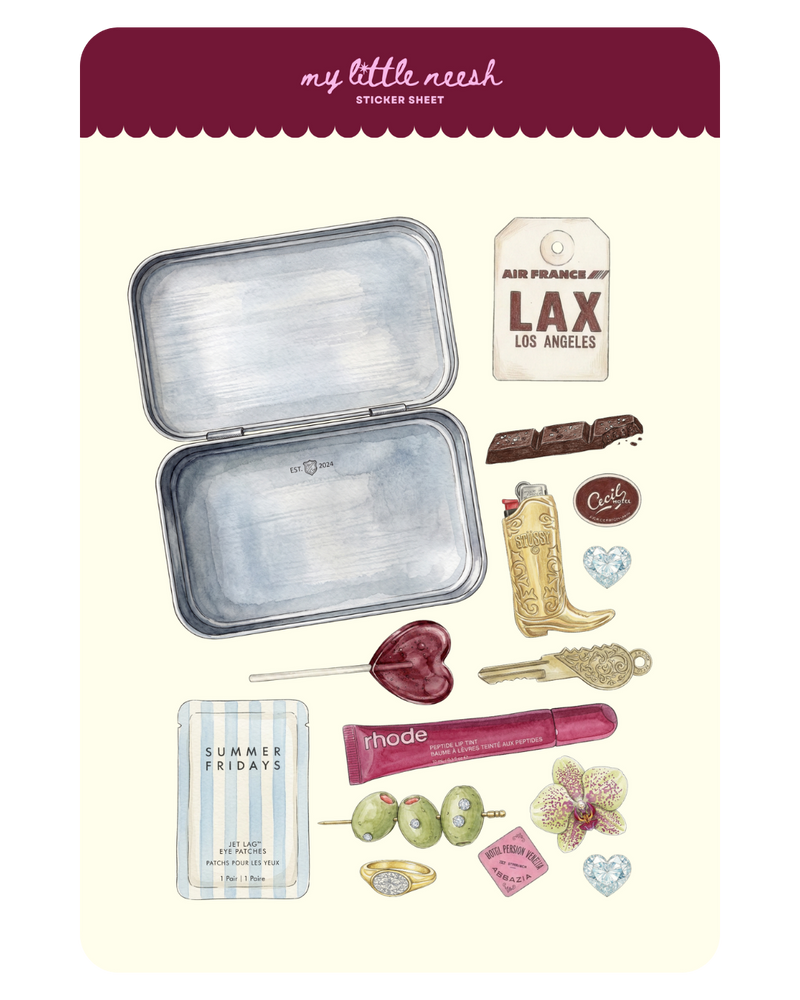 Travel Tin Sticker Sheet