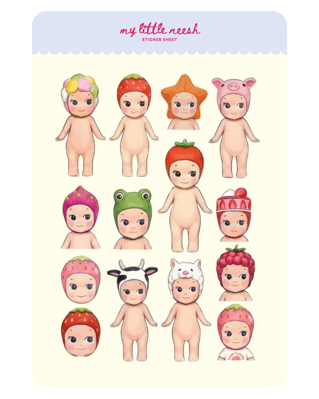 Sonny Girlies Sticker Sheet